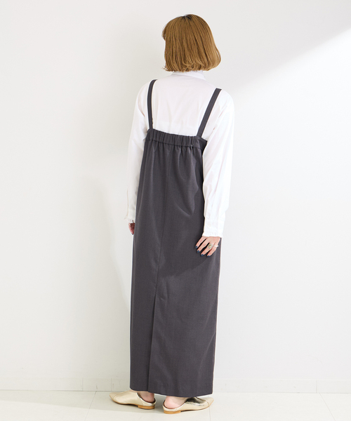 B.C STOCK(ベーセーストック)の「スタンドフリルブラウス(シャツ/ブラウス・レディース・ネイビー/ブラック/ホワイト/ブラック系その他・FREE)」の5枚目の写真