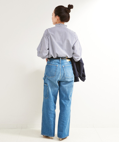 B.C STOCK(ベーセーストック)の「スタンドフリルブラウス(シャツ/ブラウス・レディース・ネイビー/ブラック/ホワイト/ブラック系その他・FREE)」の12枚目の写真
