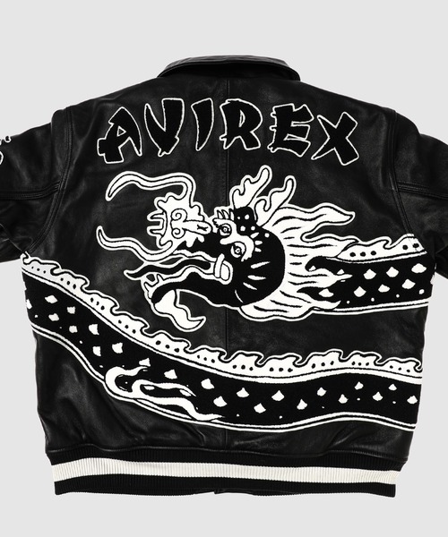 専用✧アウター有✨️160サイズまとめ売り✧ジュニアブランド14点B セール】× AVILEX “EASTEND DRAGON” VARSITY JACKET（その他