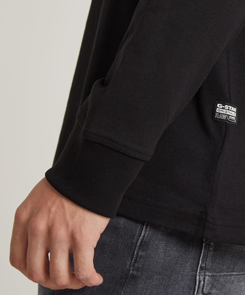 G-STAR（ジースター）の「FOXY CHEST BOXY T-SHIRT/グラフィックロゴオーバーサイズロングスリーブT（Tシャツ/カットソー・メンズ・ホワイト/ダークブラック・SMALL/MEDIUM/LARGE/X-LARGE/X-SMALL）」の18枚目の写真