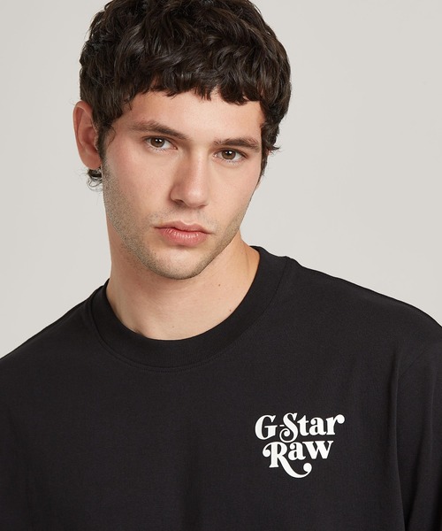 boohoo オーバーサイズ STAR GOTHIC プリント Tシャツ ブラック Printstar Printstar（プリントスター）：5.6オンス