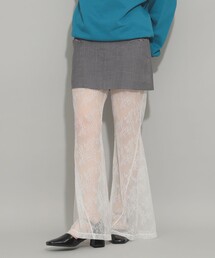 Ray BEAMS | レース シアー フレア パンツ(その他パンツ)