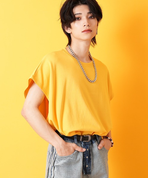 a.p.o.v.(エーピーオービー)の「a.p.o.v. ビッグポンチノースリーブ(タンクトップ・メンズ・イエロー/ホワイト/グレー/ブラック/ブルー・ONESIZE)」の5枚目の写真