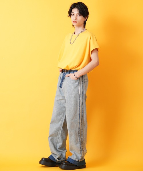 a.p.o.v.(エーピーオービー)の「a.p.o.v. ビッグポンチノースリーブ(タンクトップ・メンズ・イエロー/ホワイト/グレー/ブラック/ブルー・ONESIZE)」の15枚目の写真