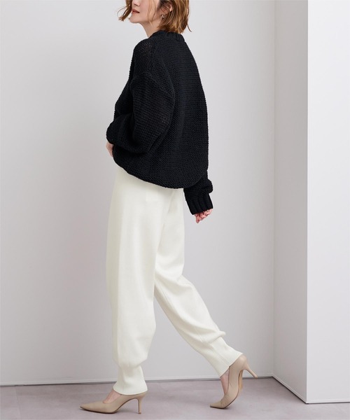 UR'S（ユアーズ）の「ニットジョガーパンツ（その他パンツ・レディース・ホワイト/杢グレー/ブラック/ネイビー・S/M/L/XL）」の22枚目の写真