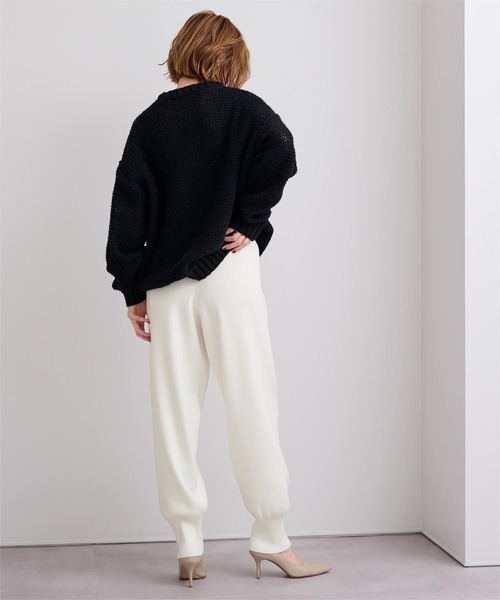 うさぽぽ　スムースニットジョガーパンツ サイズ34 うさぽぽ スムースニットジョガーパンツ サイズ34 スムースニット