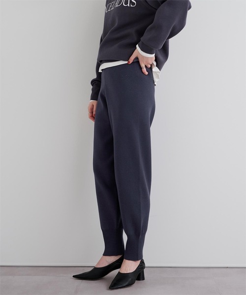 UR'S（ユアーズ）の「ニットジョガーパンツ（その他パンツ・レディース・ホワイト/杢グレー/ブラック/ネイビー・S/M/L/XL）」の13枚目の写真