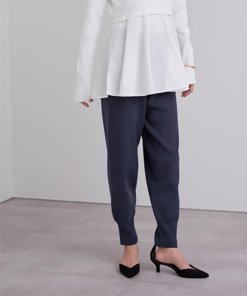 UR'S（ユアーズ）の「ニットジョガーパンツ（その他パンツ・レディース・ホワイト/杢グレー/ブラック/ネイビー・S/M/L/XL）」の19枚目の写真