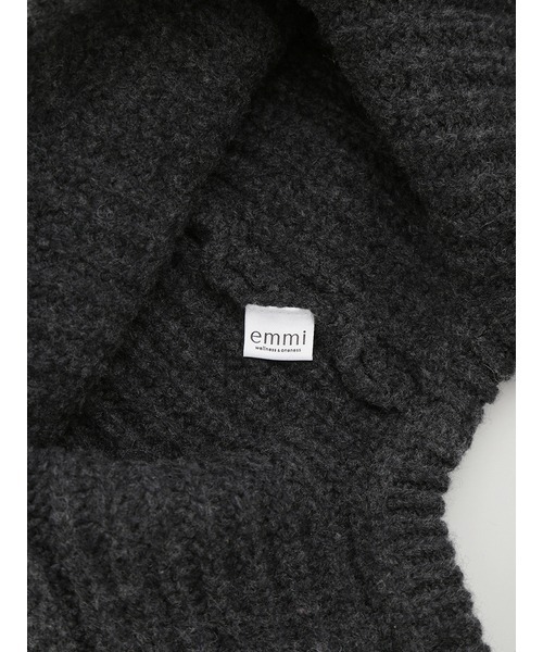 emmi（エミ）の「フライトニットキャップ（ニットキャップ/ビーニー・レディース・ブラック/グレー・FREE）」の18枚目の写真