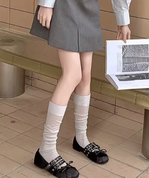 c.u.l（シーユーエル）の「シースルー メッシュソックス cula921（ソックス/靴下・レディース・グレー/ブラック/ホワイト・FREE）」の8枚目の写真