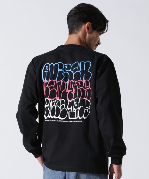AVIREX（アヴィレックス）の「GRAFFITI AVIREX LONGSLEEVE T-SHIRT / グラフィティ アヴィレックス 長袖Tシャツ / AVIREX / アヴィレック（Tシャツ/カットソー・メンズ・グレー/ブラック/ホワイト・MEDIUM/LARGE/X-LARGE/XX-LARGE）」の2枚目の写真