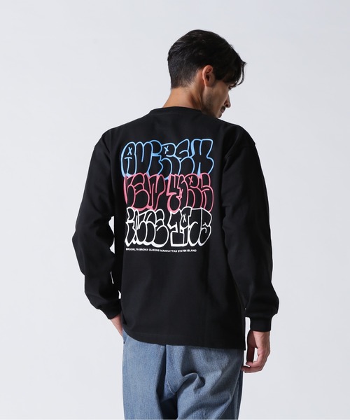 AVIREX（アヴィレックス）の「GRAFFITI AVIREX LONGSLEEVE T-SHIRT / グラフィティ アヴィレックス 長袖Tシャツ / AVIREX / アヴィレック（Tシャツ/カットソー・メンズ・グレー/ブラック/ホワイト・MEDIUM/LARGE/X-LARGE/XX-LARGE）」の6枚目の写真