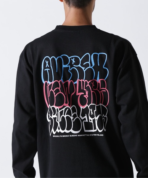 AVIREX（アヴィレックス）の「GRAFFITI AVIREX LONGSLEEVE T-SHIRT / グラフィティ アヴィレックス 長袖Tシャツ / AVIREX / アヴィレック（Tシャツ/カットソー・メンズ・グレー/ブラック/ホワイト・MEDIUM/LARGE/X-LARGE/XX-LARGE）」の21枚目の写真