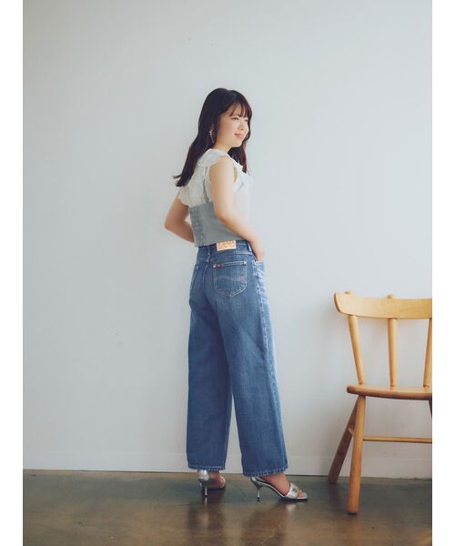 COHINA(コヒナ)の「セミシアーラッフルブラウス【低身長・小柄女性】(シャツ/ブラウス・レディース・ピンク/ブラック/ホワイト・ONE SIZE)」の9枚目の写真