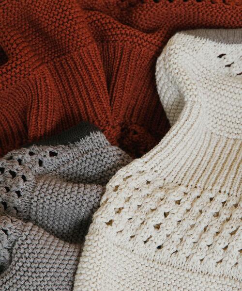 LAATO(ラート)の「knit camisole(ニット/セーター・レディース・ブルー系その他/アイボリー/ブラウン・FREE)」の8枚目の写真