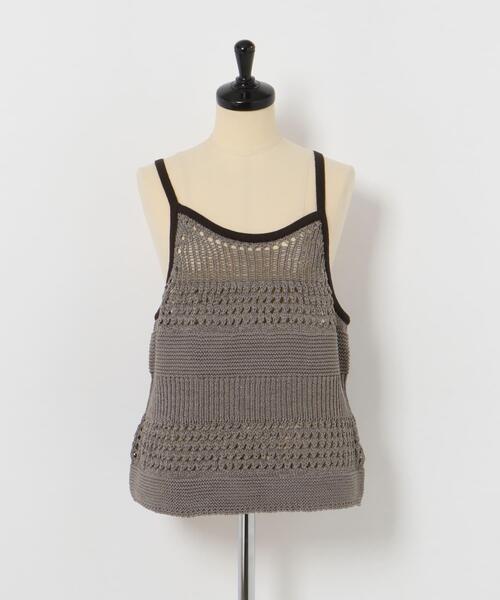 LAATO(ラート)の「knit camisole(ニット/セーター・レディース・ブルー系その他/アイボリー/ブラウン・FREE)」の12枚目の写真