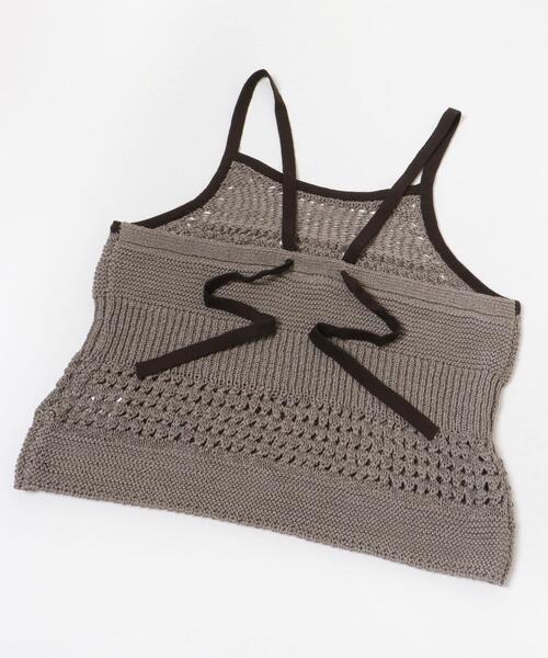 LAATO(ラート)の「knit camisole(ニット/セーター・レディース・ブルー系その他/アイボリー/ブラウン・FREE)」の16枚目の写真