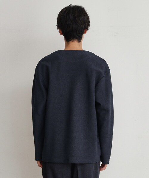 THE SHOP TK （ザ ショップ ティーケー ）の「◆バルキータッチノーカラーカーディガン（カーディガン/ボレロ・メンズ・スモーキーグリーン系/ブラウン系その他/オレンジ/ネイビー・02/03/04）」の9枚目の写真