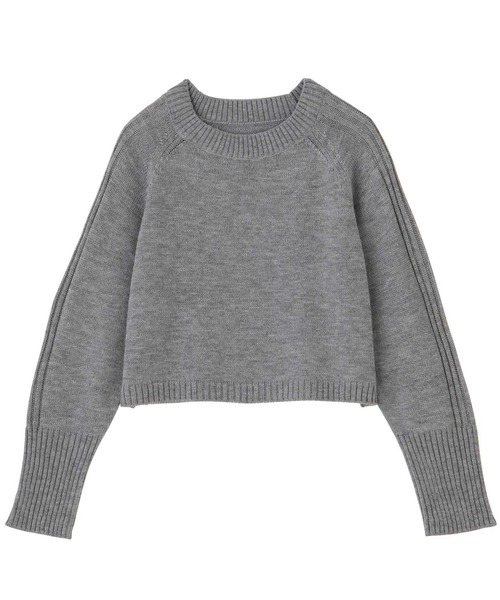 GeeRA(ジーラ)の「ショート丈オフショルニット(ニット/セーター・レディース・グレー/ピンク/オフホワイト・LARGE/MEDIUM)」の15枚目の写真