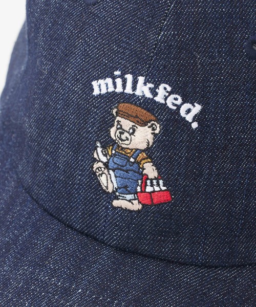 MILKFED.（ミルクフェド）の「MILKMAN BEAR CAP（キャップ・レディース・ベージュ/インディゴブルー/ブラック・ONE SIZE）」の10枚目の写真