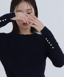 NATURAL BEAUTY BASIC | ◇ミニケーブルニットシリーズ クルーネックプルオーバー(ニット/セーター)