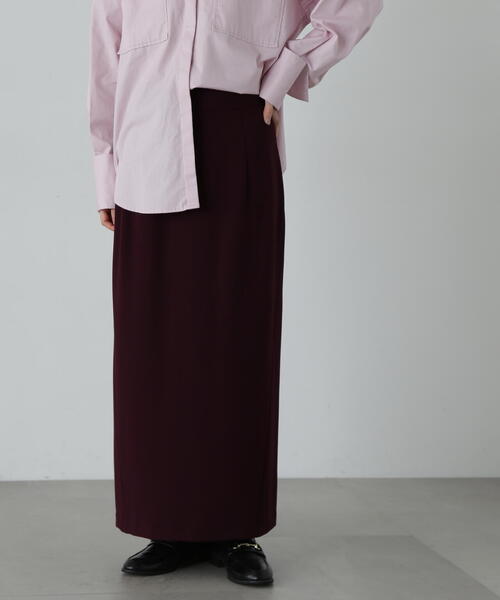 N.（N. Natural Beauty Basic）（エヌエヌナチュラルビューティーベーシック）の「◆ポンチストレートスカート（スカート・レディース・ブラック/チョコ・SMALL/MEDIUM）」の7枚目の写真