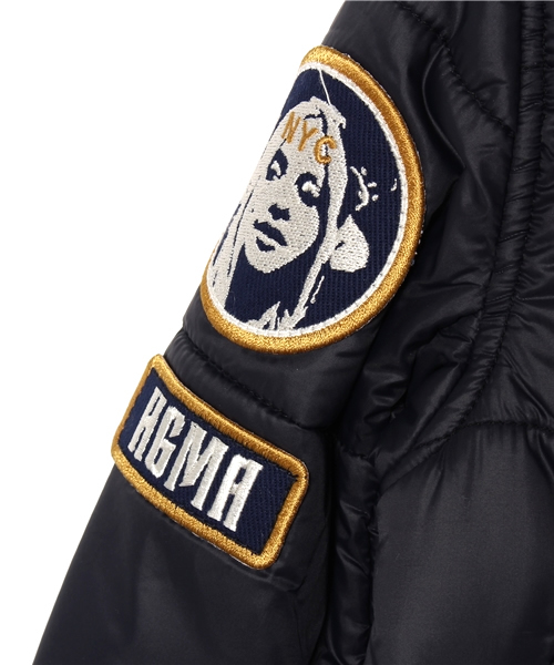 JOEY HYSTERIC（ジョーイヒステリック）の「プリマロフトナイロンタフタ リバーシブルフーデッド ブルゾン（ブルゾン・キッズ・ブラック/ピンク/ホワイト・SMALL/MEDIUM）」の7枚目の写真