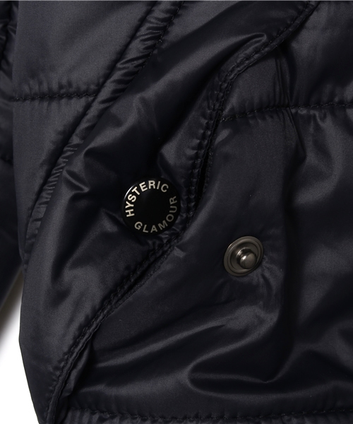 JOEY HYSTERIC（ジョーイヒステリック）の「プリマロフトナイロンタフタ リバーシブルフーデッド ブルゾン（ブルゾン・キッズ・ブラック/ピンク/ホワイト・SMALL/MEDIUM）」の8枚目の写真