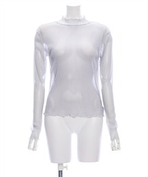 clear | ラメシアートップス [着回し万能 肌触り柔らか ストレッチ性]≪2024AW新作≫(Tシャツ/カットソー)