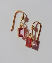 KUWARTO（クワルト）の「【KUWARTO】ピンクトパーズピアス（ピアス（両耳用））」