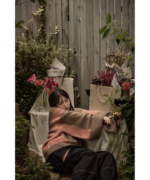 mix color cardigan / ミックスカラーカーディガン