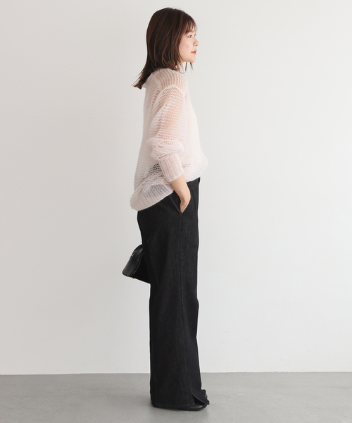 スローブイエナ／LE DENIM avec toi スラックス デニム 38 一部WEB限定サイズあり》LE DENIM avec toi スラックス（デニム