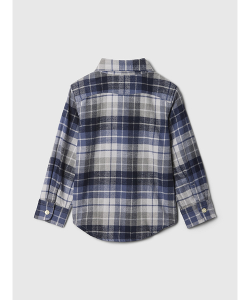 GAP（ギャップ）の「babyGapオーガニックコットンフランネルシャツ（シャツ/ブラウス・キッズ・ブルー/ブラウン/グリーン・70cm/80ｃｍ/90cm/95cm/100cm/105cm/110cm）」の5枚目の写真