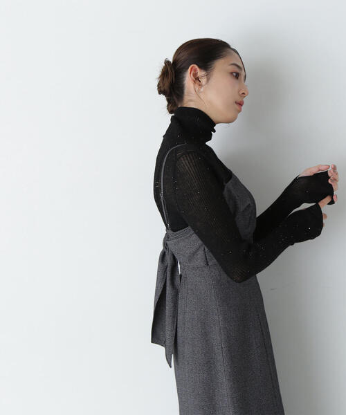 NATURAL BEAUTY BASIC(ナチュラルビューティーベーシック)の「◇【Oggi掲載】スパンコールシアーニット(ニット/セーター・レディース・オフホワイト/ブルー/ブラック・FREE)」の8枚目の写真