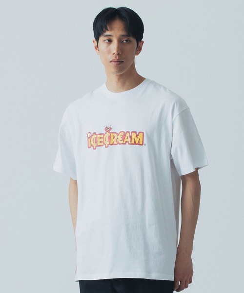 【セール】ICECREAM WORD T-SHIRT 441-1209（Tシャツ/カットソー）｜ICECREAM（アイスクリーム） 6,160円