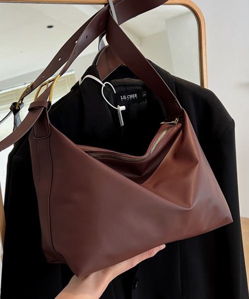 TONE SELECT GOODS(トーンセレクトグッズ)の「urbanfemine./PU ショルダーバッグ U7346(ショルダーバッグ・レディース・ダークブラウン/ブラウン/ブラック・FREE)」の11枚目の写真