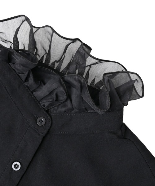 Narcissus（ナルシス）の「【Narcissus】フリルつけ襟（付け襟・レディース・ブラック/ホワイト・FREE）」の5枚目の写真