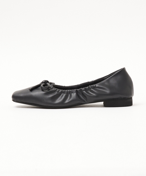 LAROUTE（ラルート）の「【LAROUTE】ギャザーバレエシューズ（バレエシューズ・レディース・ブラック/ピンク/シルバー/ブラック系その他・23/24/22.5/24.5/23.5）」の12枚目の写真