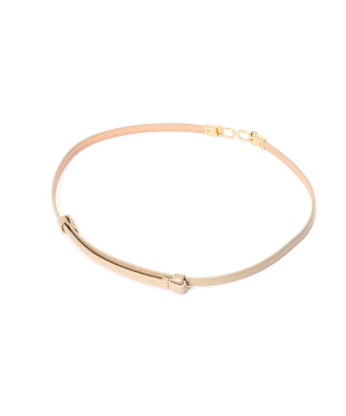 EDIT COLOGNE（エディットコロン）の「ビットエナメルスライドベルト（ベルト・レディース・ブラック/ベージュ/ボルドー・ﾌﾘ-）」の3枚目の写真