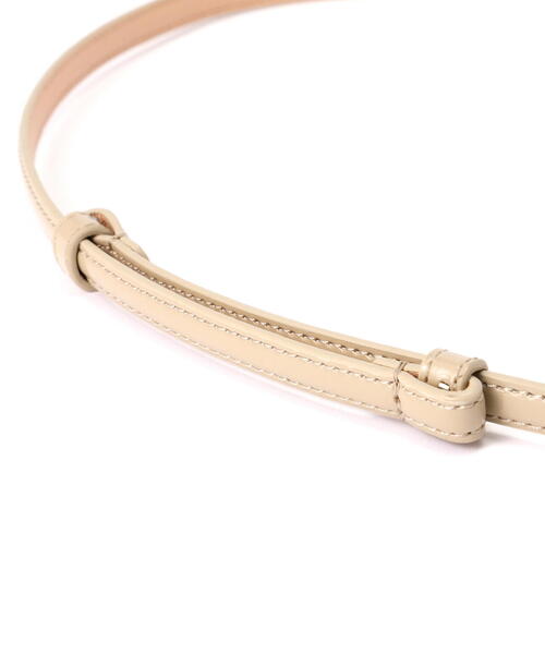 EDIT COLOGNE（エディットコロン）の「ビットエナメルスライドベルト（ベルト・レディース・ブラック/ベージュ/ボルドー・ﾌﾘ-）」の7枚目の写真