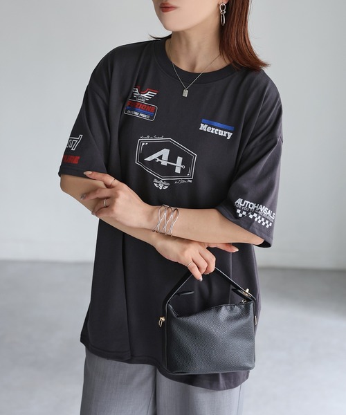 セール】スポーティーミックスロゴデザインTシャツ（Tシャツ