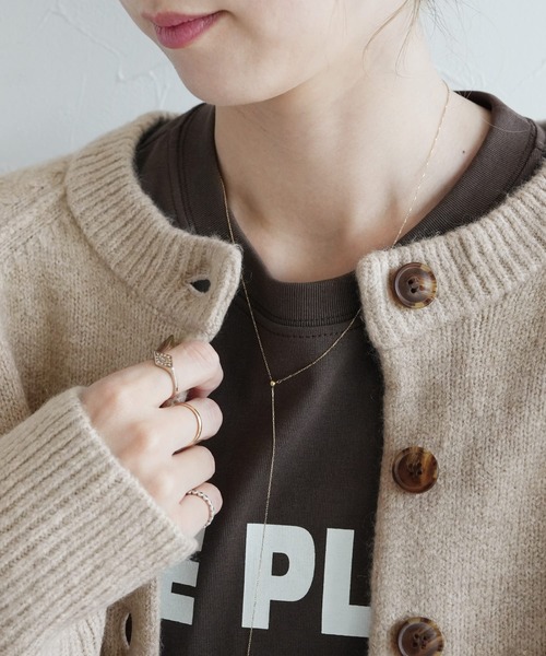 reca(レカ)の「ボリューム袖ニットカーディガン(カーディガン/ボレロ・レディース・ブルーグリーン/ベージュ/オレンジ・M)」の10枚目の写真