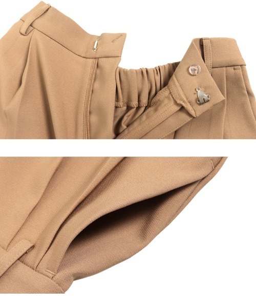 KOBE LETTUCE(コウベレタス)の「ツータックワイドパンツ(スラックス・レディース・ブラック/チャコール/キャメル/ダークブラウン・M/PM)」の20枚目の写真