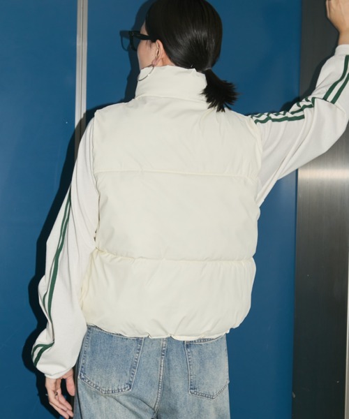 Auntie Rosa Holiday（アンティローザホリデー）の「中綿ダウンベスト（ダウンベスト・レディース・ブラック/アイボリー・FREE）」の8枚目の写真