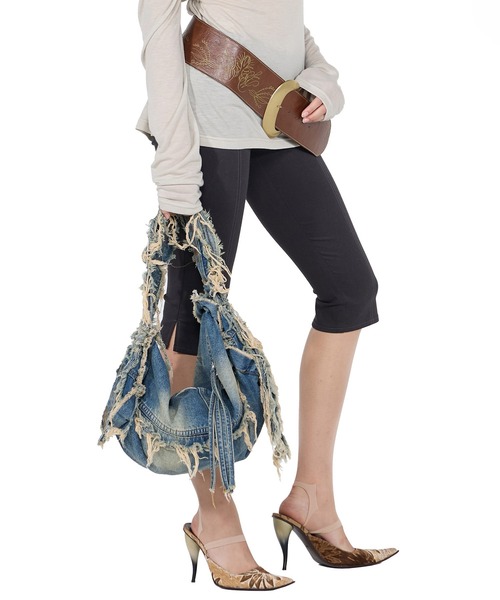 【SCULPTOR】♡Destroyedデニムダッフェルバック ♡ Destroyed Denim Duffel Bag Vintage Ice – Sculptor