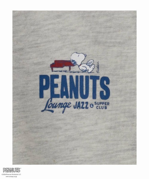 PEANUTS(ピーナッツ)の「PEANUTS スヌーピー プリント長袖Tシャツ ロンT(Tシャツ/カットソー・レディース・オートミール/チャコールグレー・フリー)」の17枚目の写真