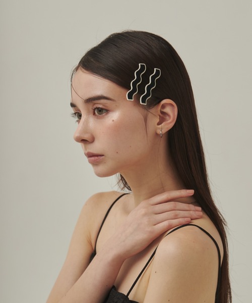 新品 TOGA ヘアピン 2個セット セール】ウェーブデザインヘアピン 2個セット（ヘアピン
