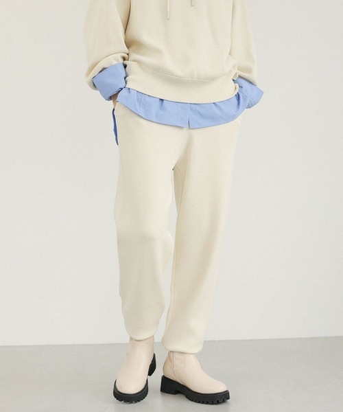 LEPSIM(レプシィム)の「12ゲージジョガーパンツ 133270(その他パンツ・レディース・チャコールグレー/アイボリー・FREE)」の2枚目の写真