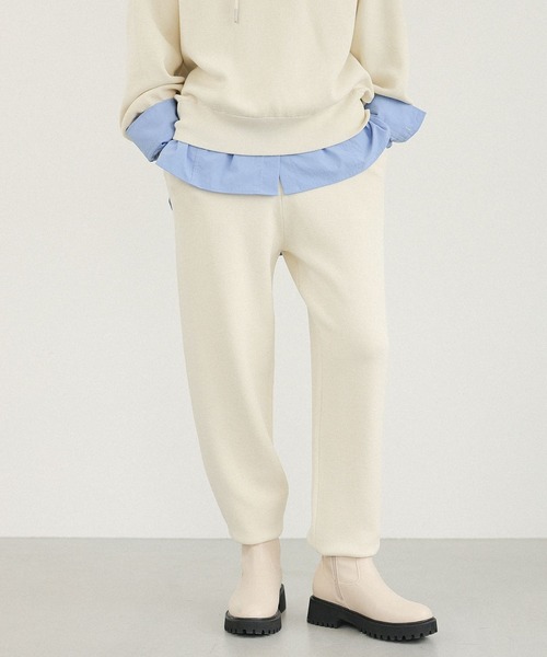 LEPSIM(レプシィム)の「12ゲージジョガーパンツ 133270(その他パンツ・レディース・チャコールグレー/アイボリー・FREE)」の17枚目の写真