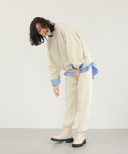 LEPSIM(レプシィム)の「12ゲージジョガーパンツ 133270(その他パンツ・レディース・チャコールグレー/アイボリー・FREE)」の19枚目の写真